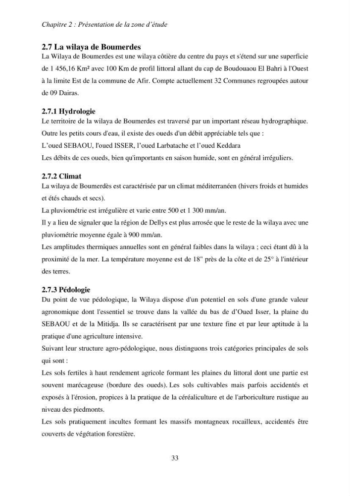 Impacts des barrages sur la dynamique sédimentaire du littoral centre Algérien