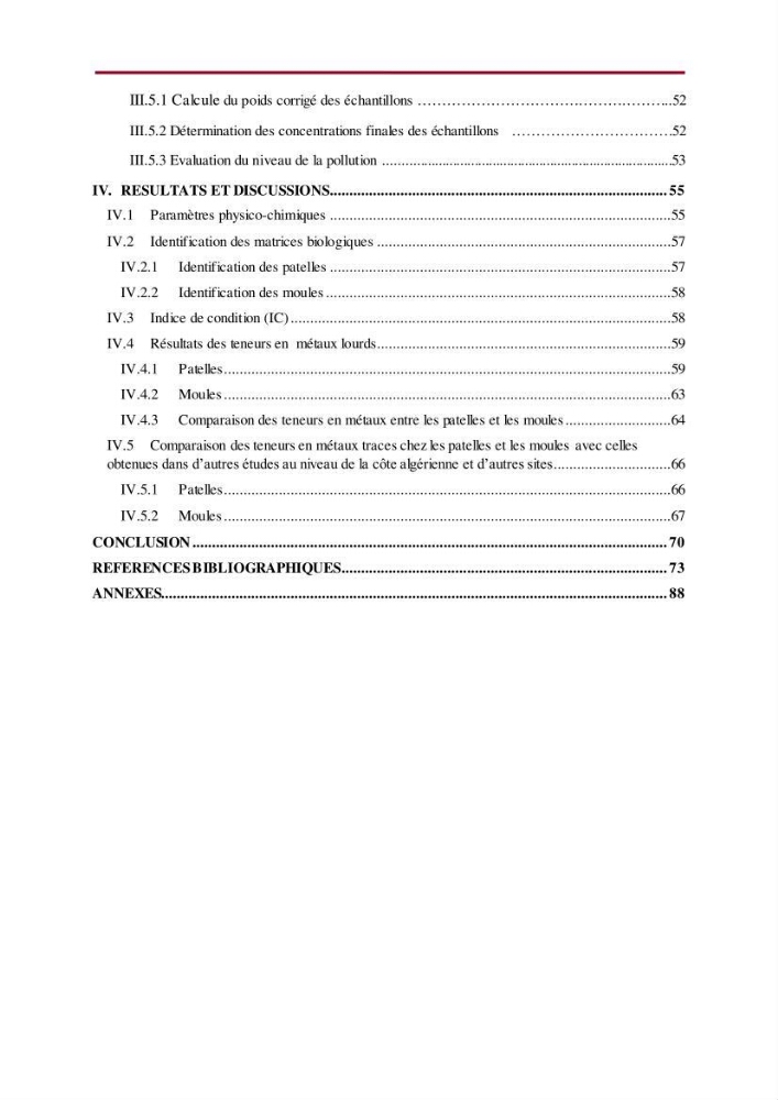 Evaluation des teneurs en métaux lourds dans l\'environnement marin du littoral Algérois chez Patella sp et les moules