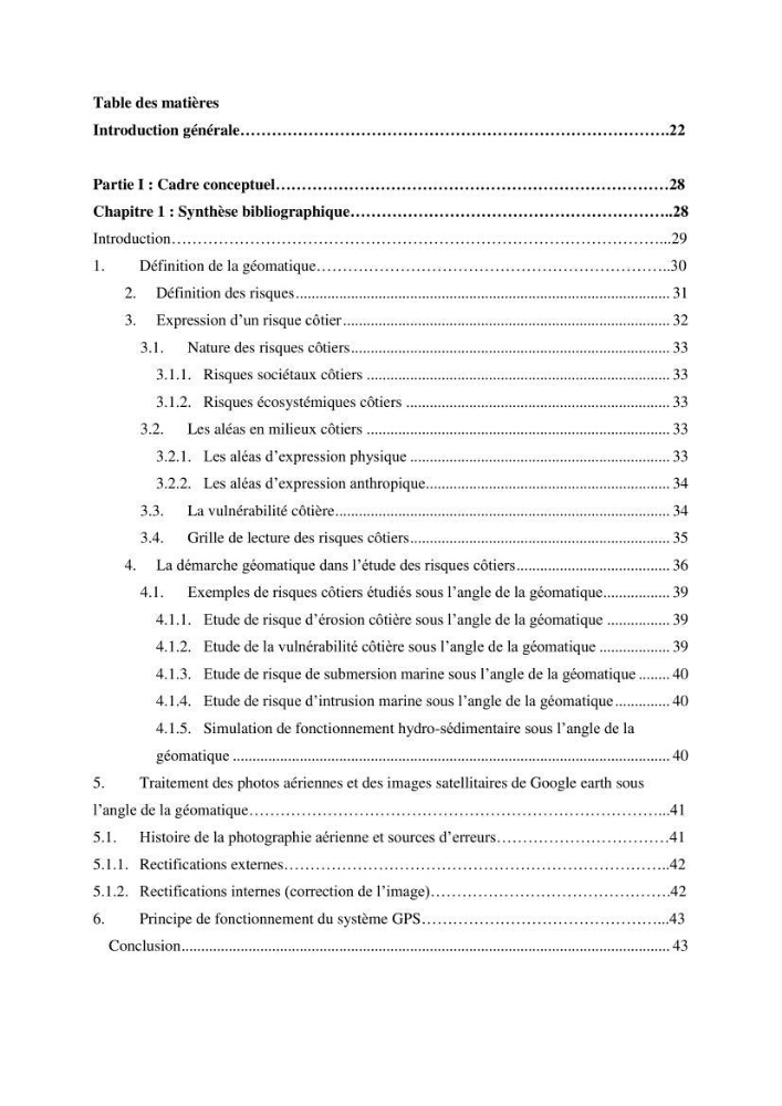 Utilisation de la géomatique pour l’étude des risques côtiers dans la zone centre Algérienne (littoral de Cherchell)