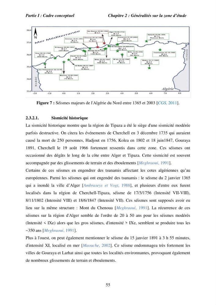 Utilisation de la géomatique pour l’étude des risques côtiers dans la zone centre Algérienne (littoral de Cherchell)
