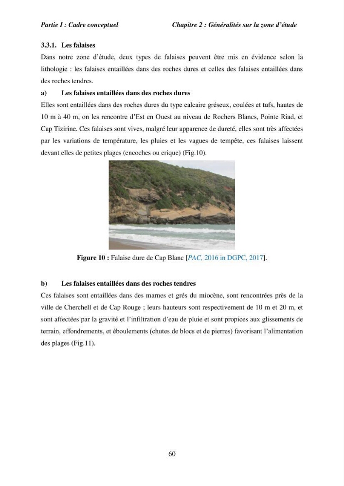 Utilisation de la géomatique pour l’étude des risques côtiers dans la zone centre Algérienne (littoral de Cherchell)