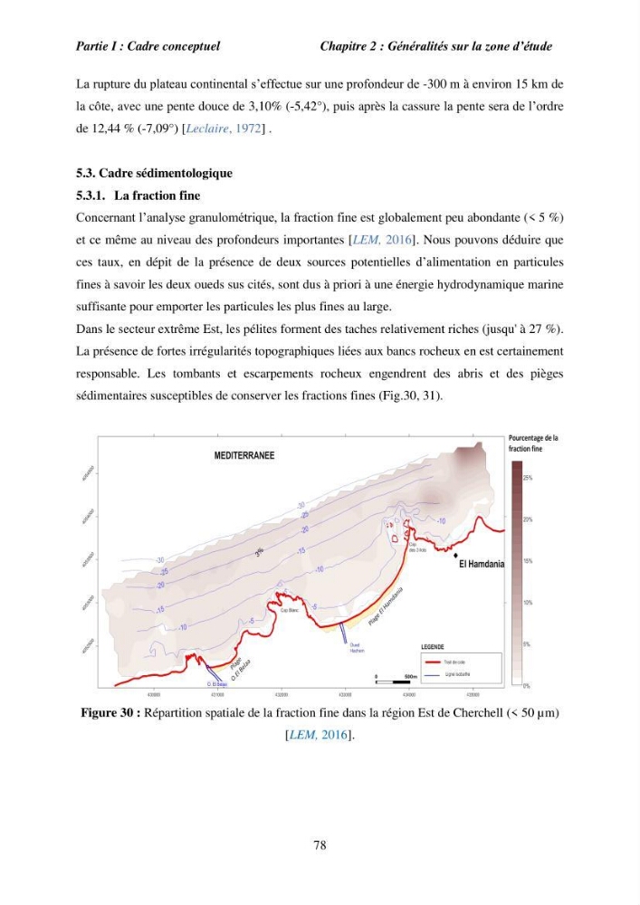 Utilisation de la géomatique pour l’étude des risques côtiers dans la zone centre Algérienne (littoral de Cherchell)