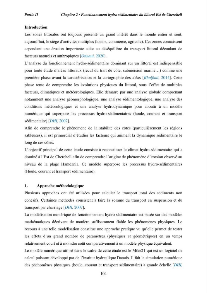 Utilisation de la géomatique pour l’étude des risques côtiers dans la zone centre Algérienne (littoral de Cherchell)
