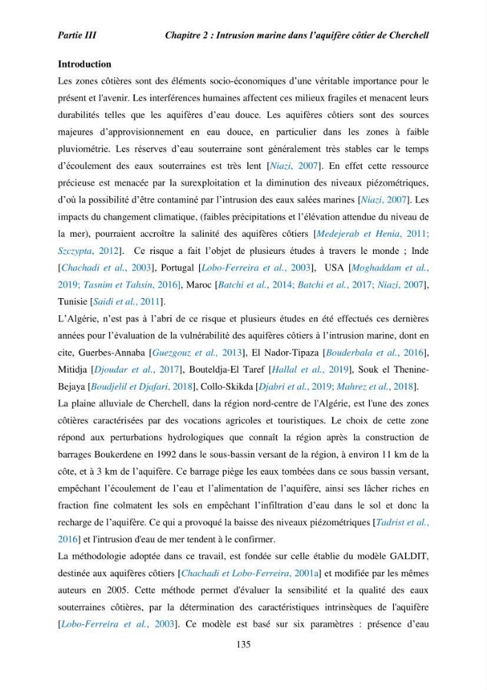 Utilisation de la géomatique pour l’étude des risques côtiers dans la zone centre Algérienne (littoral de Cherchell)
