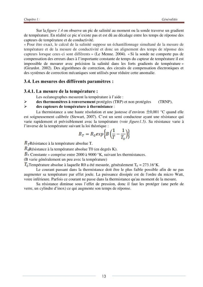 La sonde CTD