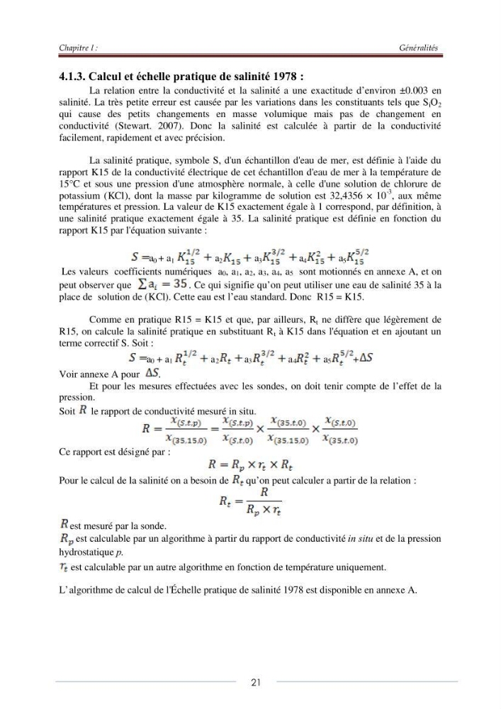 La sonde CTD