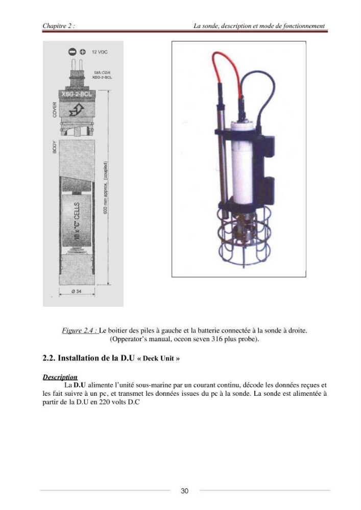 La sonde CTD