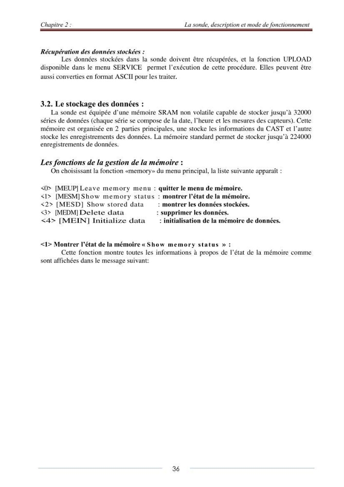 La sonde CTD
