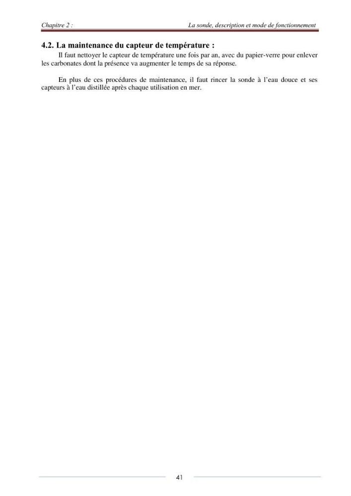 La sonde CTD
