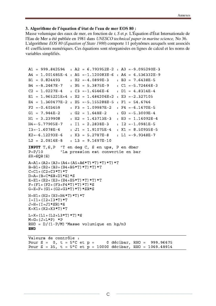 La sonde CTD