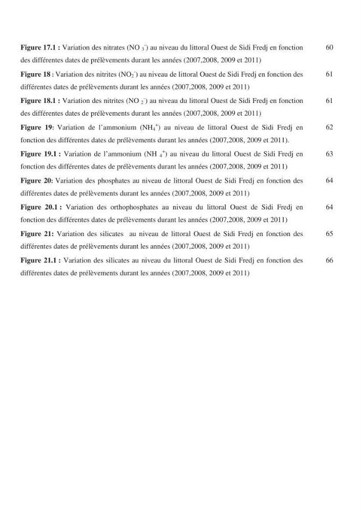 Evaluation de la qualité des eaux marine de la plage ouest Sidi Fredj.