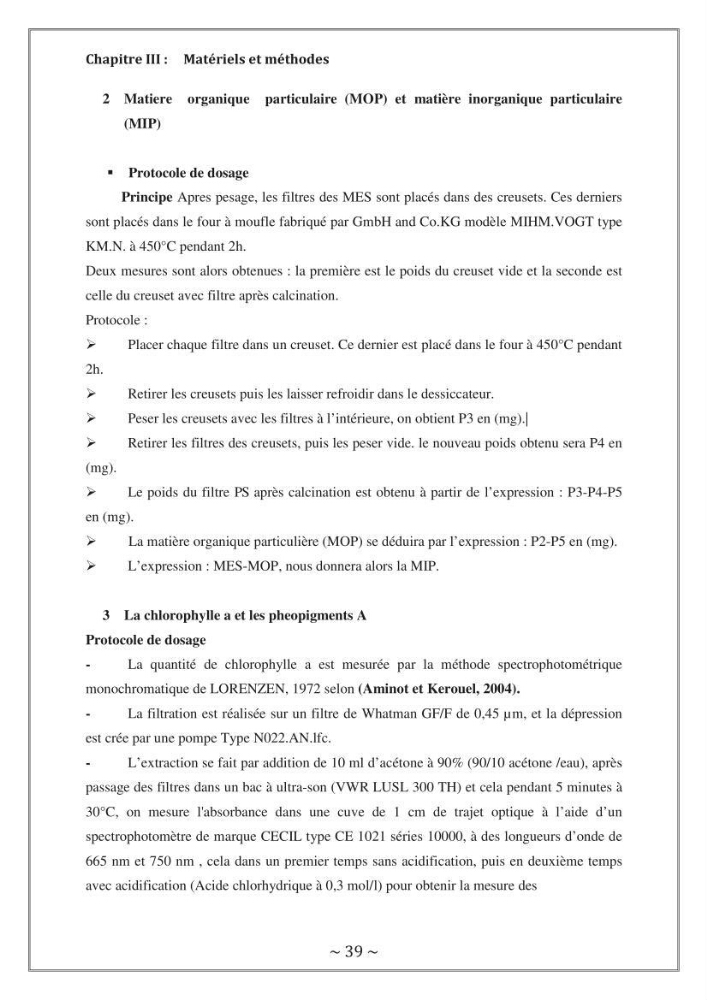 Evaluation de la qualité des eaux marine de la plage ouest Sidi Fredj.