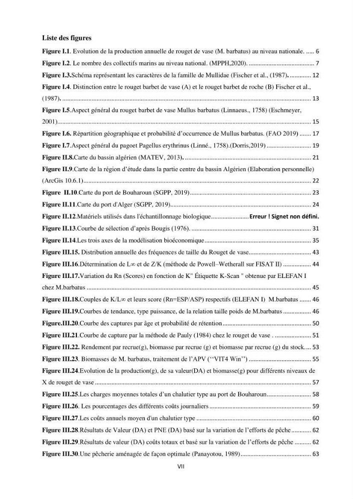 Contribution à l’étude bioéconomique de la pêche chalutière cas de rouget de vase ( Mullus barbatus) de la région centre du bassin Algérien