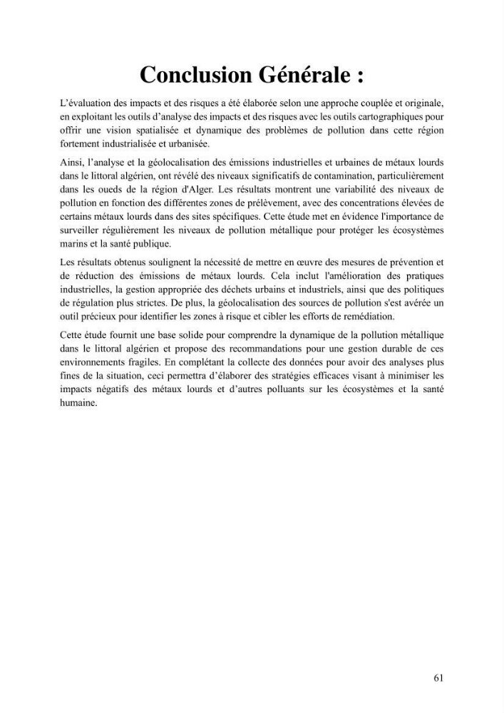 Analyse et géolocalisation des risques liés aux émissions industrielles et urbaines en zone littorale
