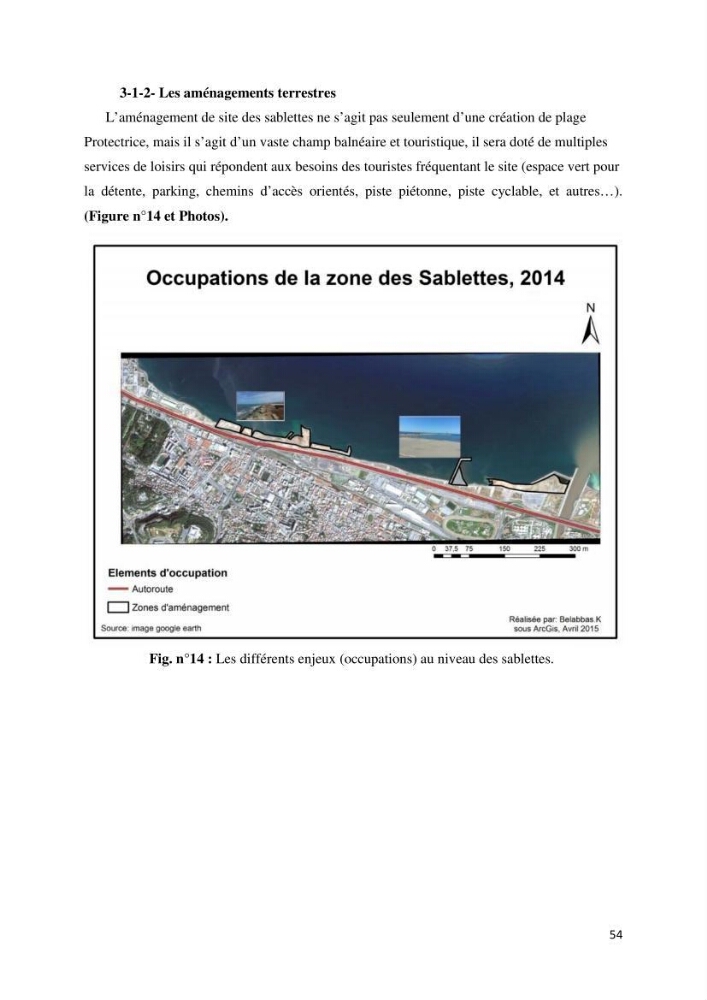 Gestion et perception du risque par la submersion dans le projet d\'aménagement des \'\' Sablettes\'\' en baie d\'Alger:
