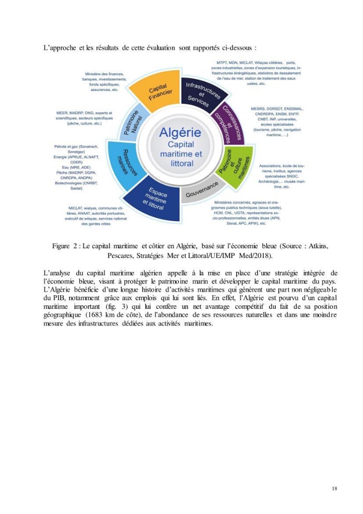 Analyse du cadre de l\'économie bleue et de la planification de l\'espace maritime en Algérie: cas de la zone marine et côtière de la wilaya d\'Alger