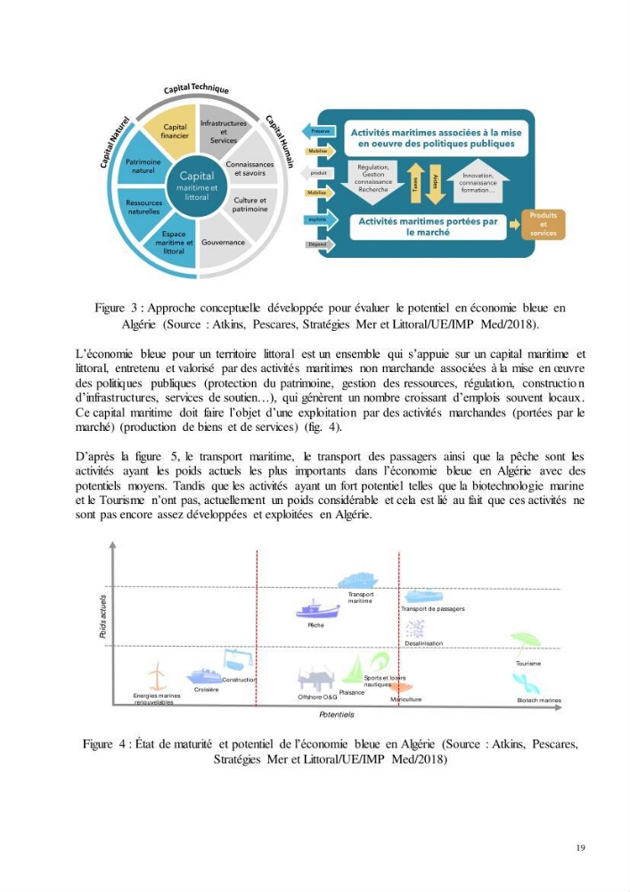 Analyse du cadre de l\'économie bleue et de la planification de l\'espace maritime en Algérie: cas de la zone marine et côtière de la wilaya d\'Alger