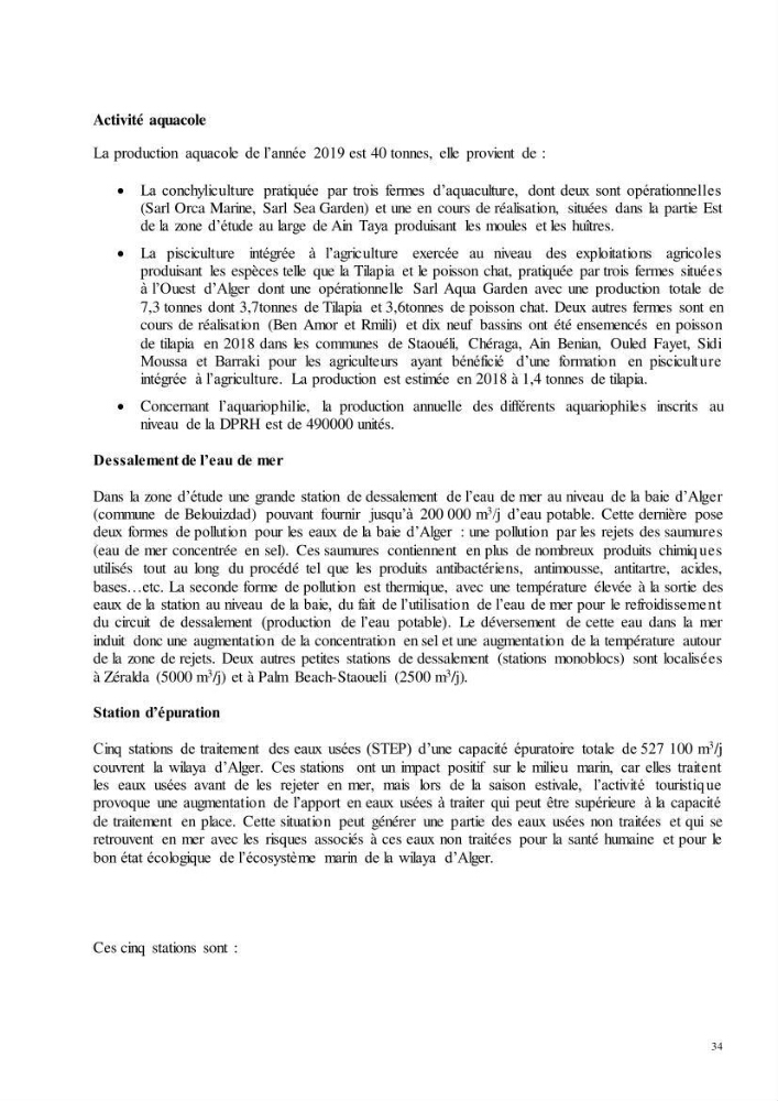 Analyse du cadre de l\'économie bleue et de la planification de l\'espace maritime en Algérie: cas de la zone marine et côtière de la wilaya d\'Alger