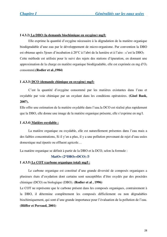 Suivi de la qualité physico-chimique et bacteriologique des eaux usées épurées de la station d\'épuration et leur effet sur l\'environnement marin