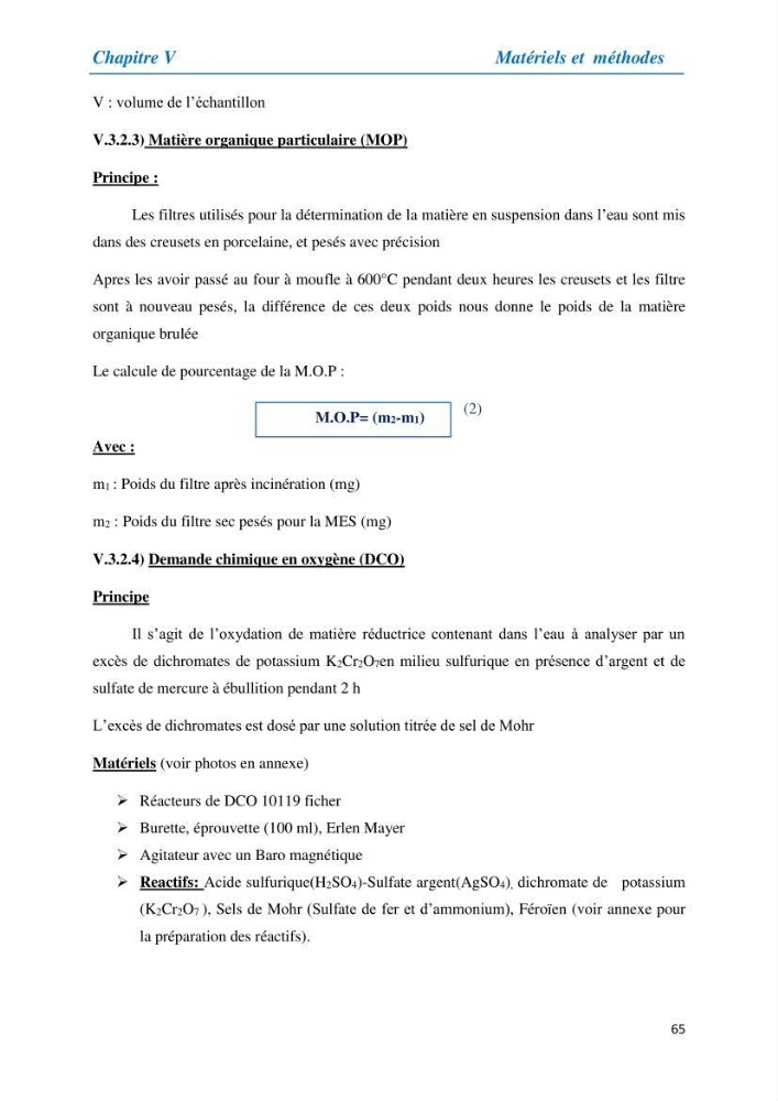 Suivi de la qualité physico-chimique et bacteriologique des eaux usées épurées de la station d\'épuration et leur effet sur l\'environnement marin