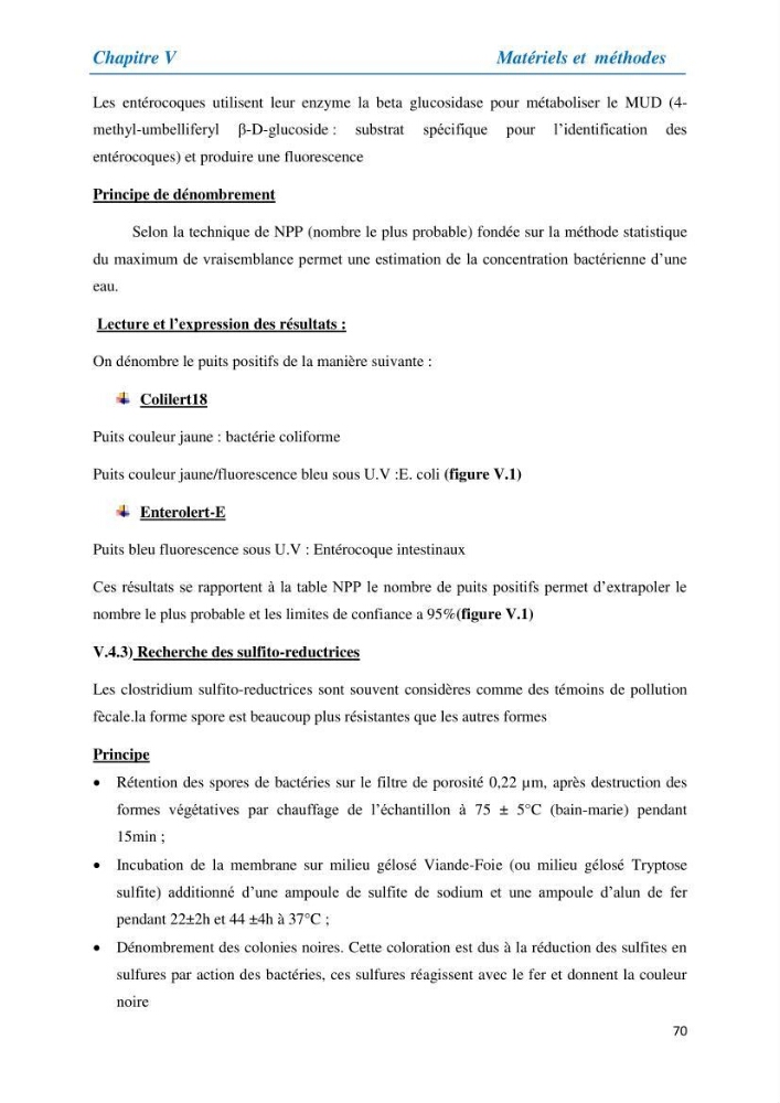 Suivi de la qualité physico-chimique et bacteriologique des eaux usées épurées de la station d\'épuration et leur effet sur l\'environnement marin