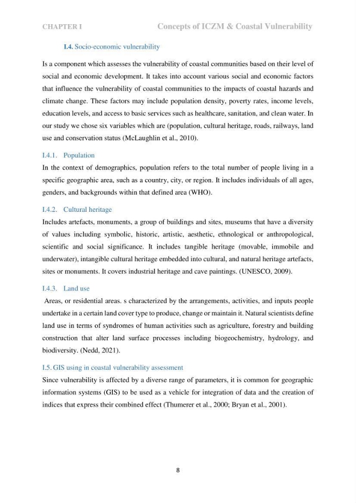 Perception of ICZM: analysis of the socioeconomic and environmental vulnerability of the coastal zone of skikda province