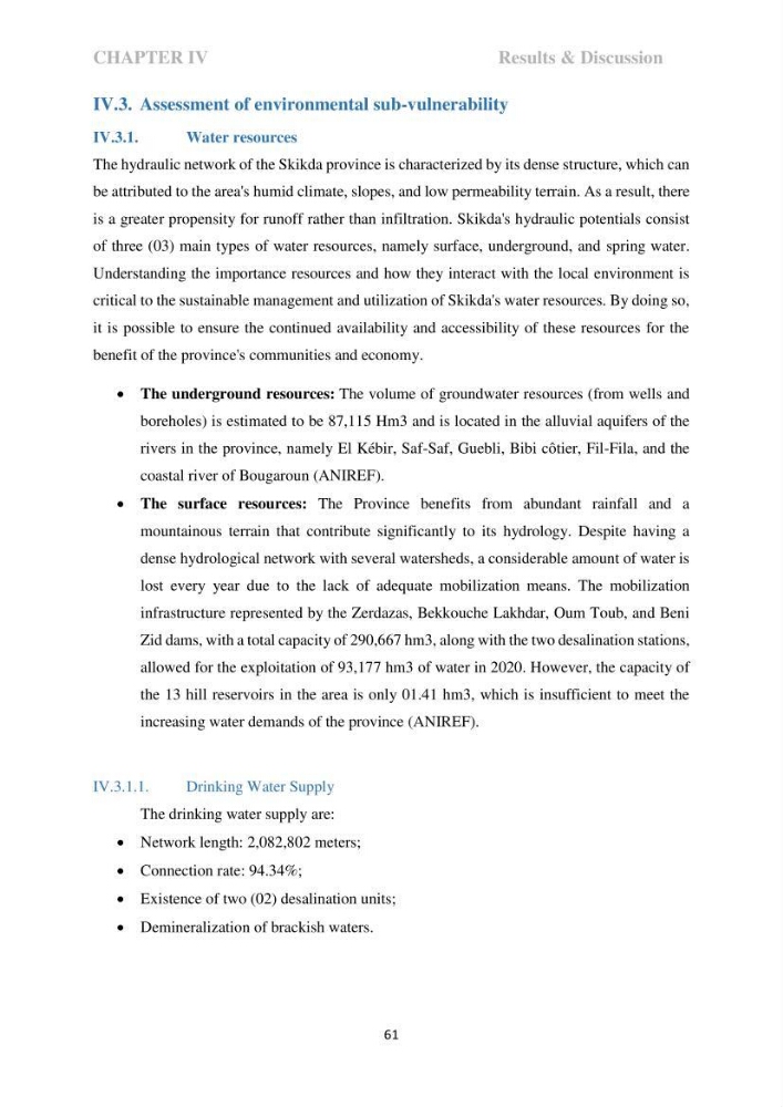 Perception of ICZM: analysis of the socioeconomic and environmental vulnerability of the coastal zone of skikda province