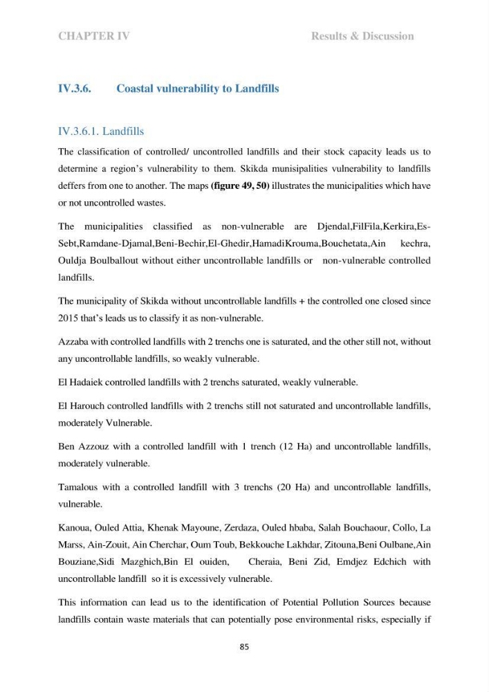 Perception of ICZM: analysis of the socioeconomic and environmental vulnerability of the coastal zone of skikda province