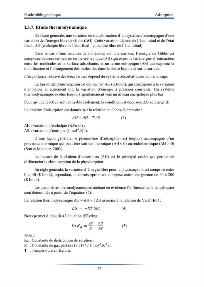 Modélisation de l\'adsorption de métaux lourds sur une argile brute algérienne