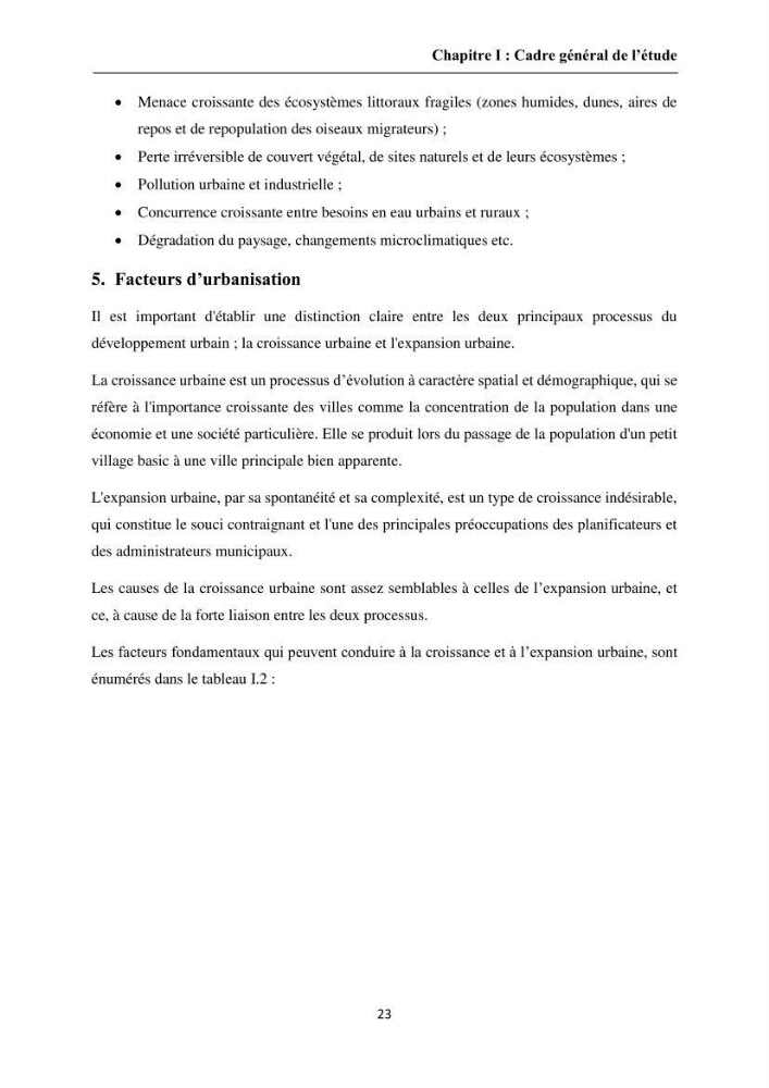 Apport de la télédétection et des SIG pour surveiller la trajectoire urbaine des communes côtières de la baie d\'Alger:
