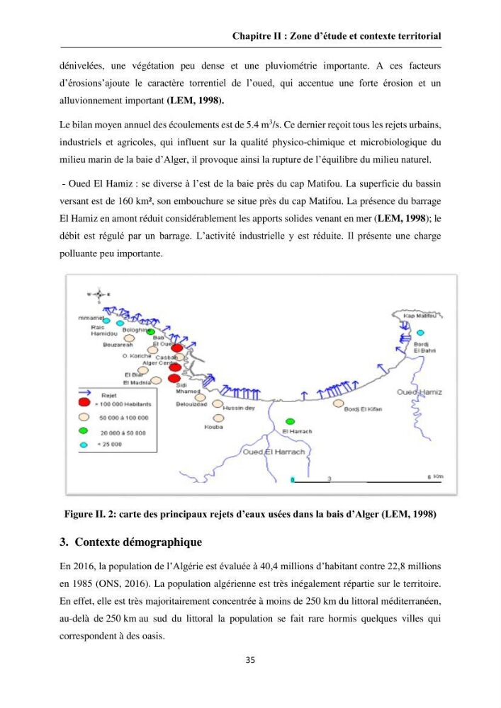 Apport de la télédétection et des SIG pour surveiller la trajectoire urbaine des communes côtières de la baie d\'Alger: