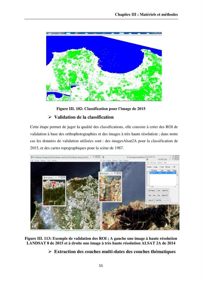 Apport de la télédétection et des SIG pour surveiller la trajectoire urbaine des communes côtières de la baie d\'Alger: