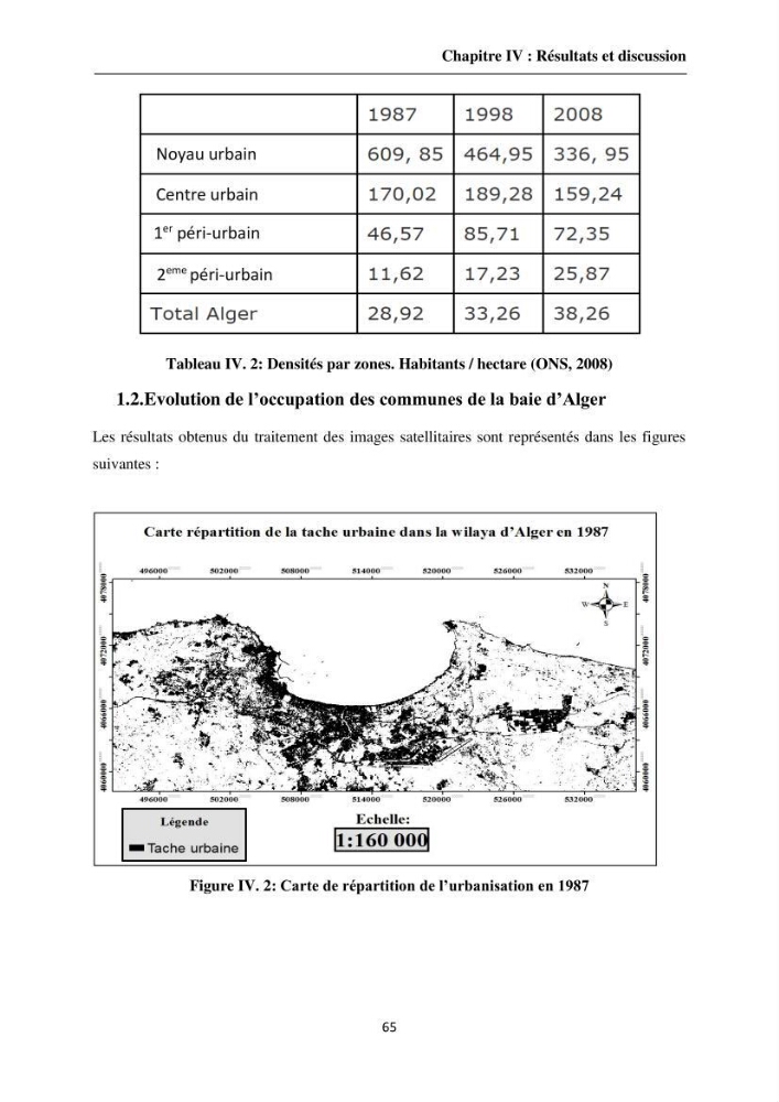 Apport de la télédétection et des SIG pour surveiller la trajectoire urbaine des communes côtières de la baie d\'Alger: