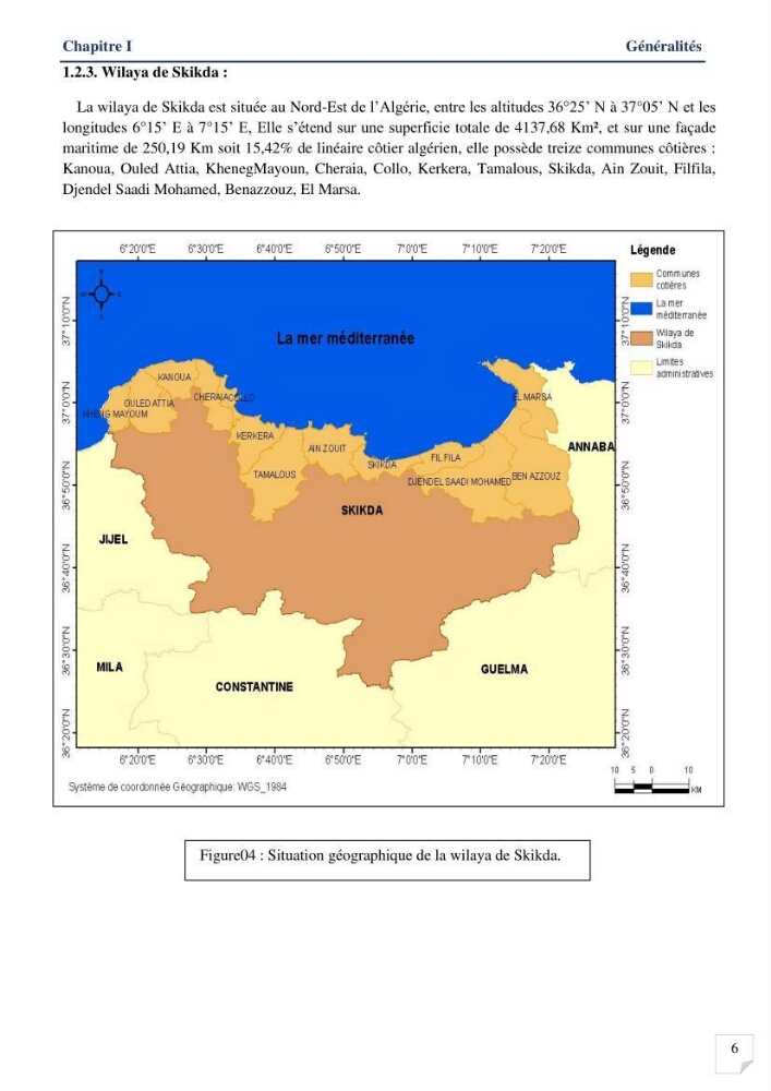 Analyses de vulnérabilité de la biodiversité aux impacts anthropiques de la côte Est Algérienne.