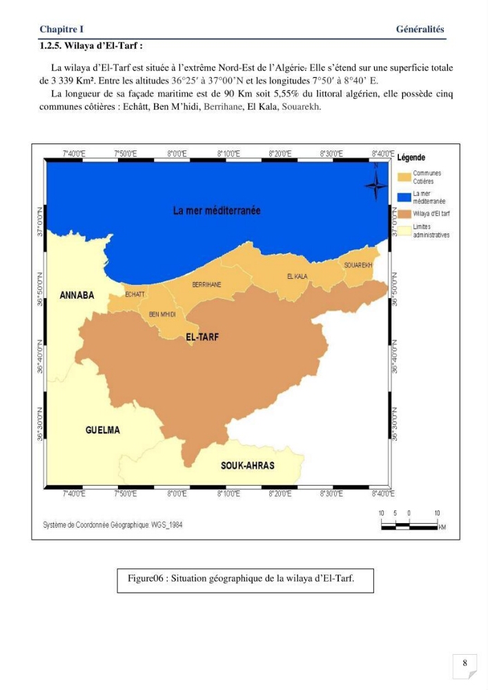 Analyses de vulnérabilité de la biodiversité aux impacts anthropiques de la côte Est Algérienne.