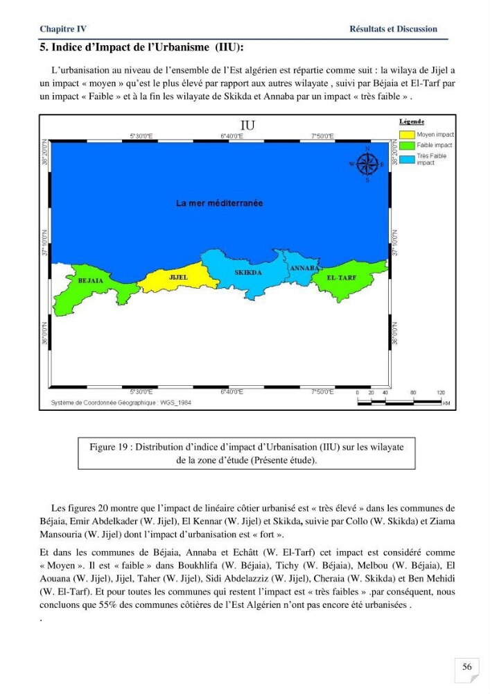 Analyses de vulnérabilité de la biodiversité aux impacts anthropiques de la côte Est Algérienne.