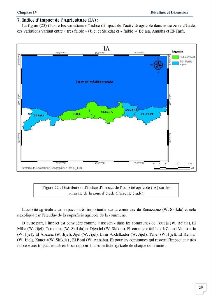 Analyses de vulnérabilité de la biodiversité aux impacts anthropiques de la côte Est Algérienne.