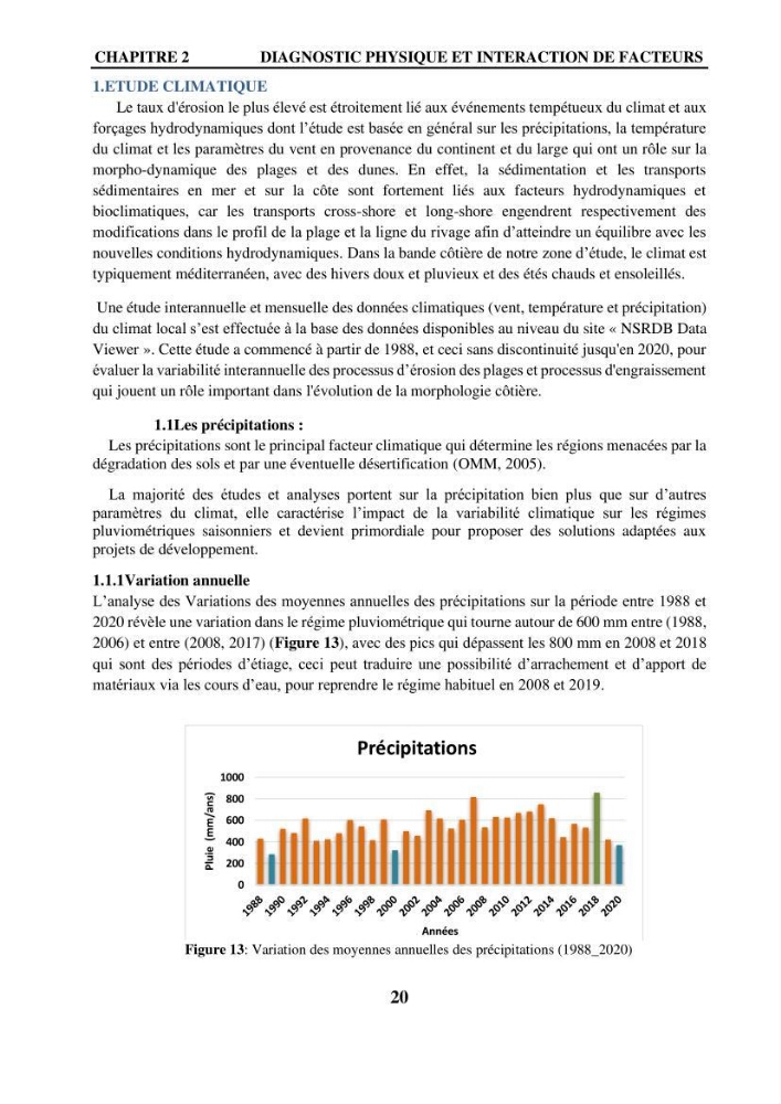 Impact de l\'expansion urbaine sur la degradation des dunes côtières dans la region ouest d\'Alger
