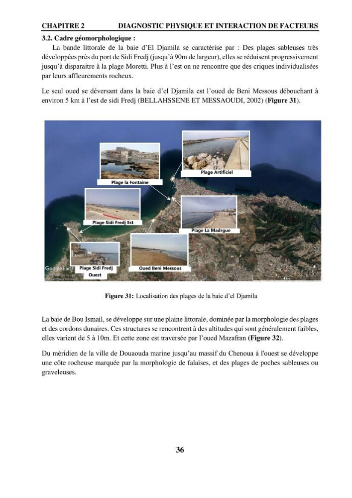 Impact de l\'expansion urbaine sur la degradation des dunes côtières dans la region ouest d\'Alger