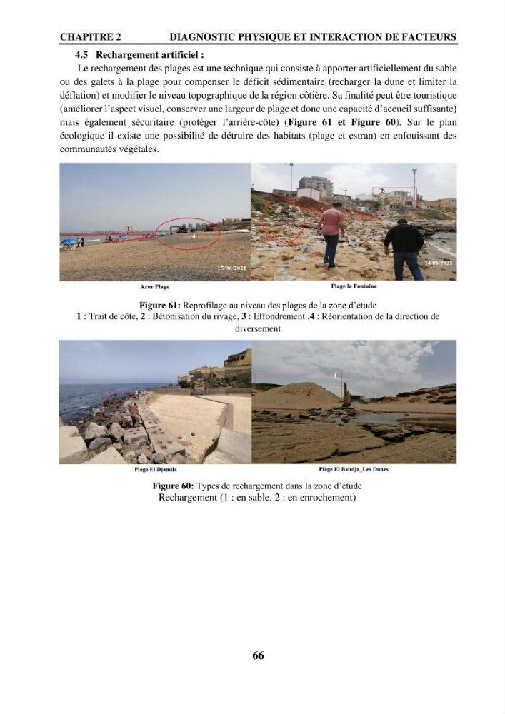 Impact de l\'expansion urbaine sur la degradation des dunes côtières dans la region ouest d\'Alger
