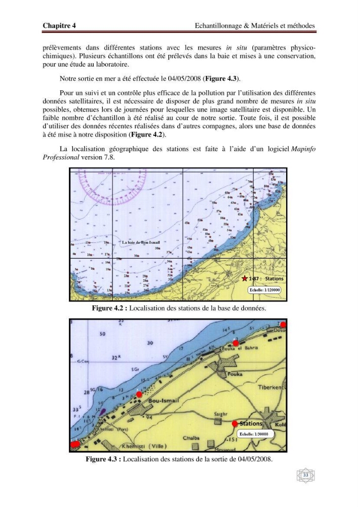Suivi et contrôle de la pollution de la baie de Bou-Ismail en utilisant les données multi-sources des capteurs satellites: