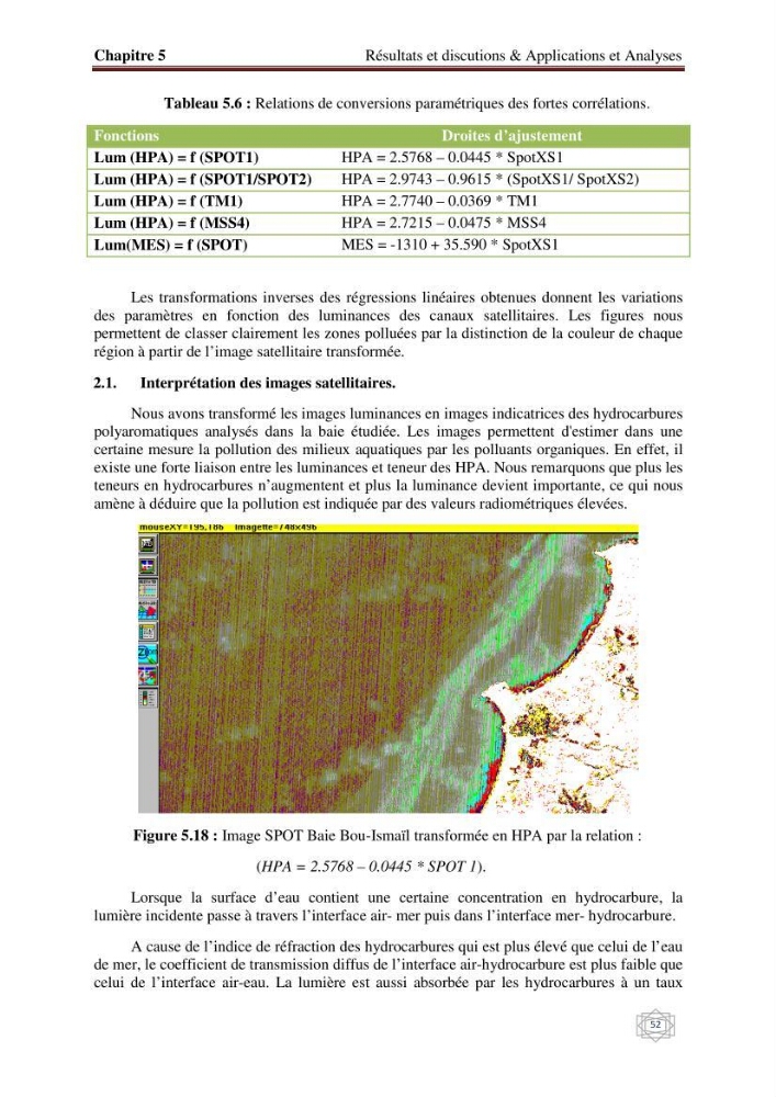 Suivi et contrôle de la pollution de la baie de Bou-Ismail en utilisant les données multi-sources des capteurs satellites: