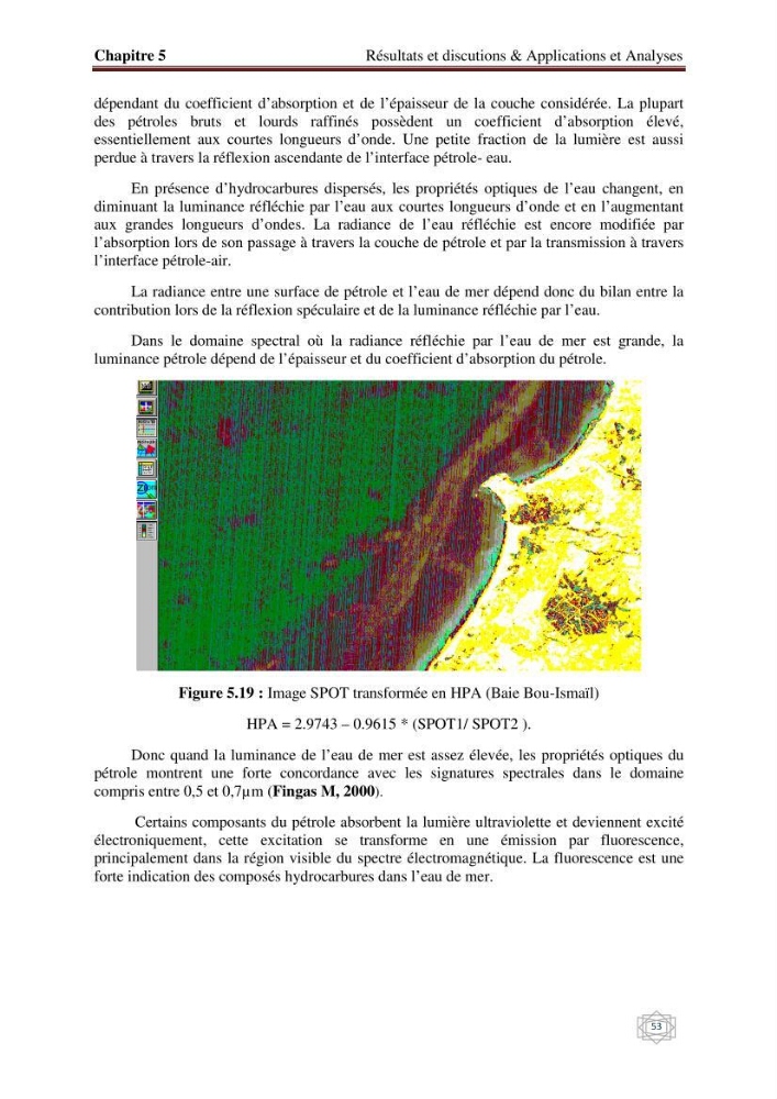 Suivi et contrôle de la pollution de la baie de Bou-Ismail en utilisant les données multi-sources des capteurs satellites: