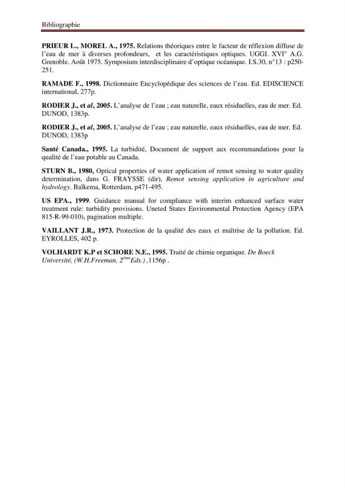 Suivi et contrôle de la pollution de la baie de Bou-Ismail en utilisant les données multi-sources des capteurs satellites: