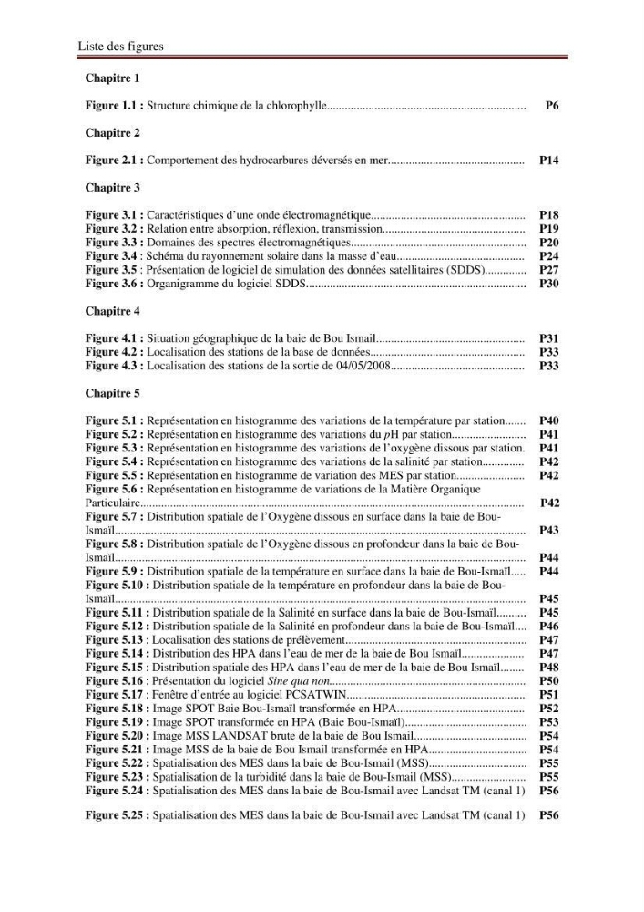 Suivi et contrôle de la pollution de la baie de Bou-Ismail en utilisant les données multi-sources des capteurs satellites: