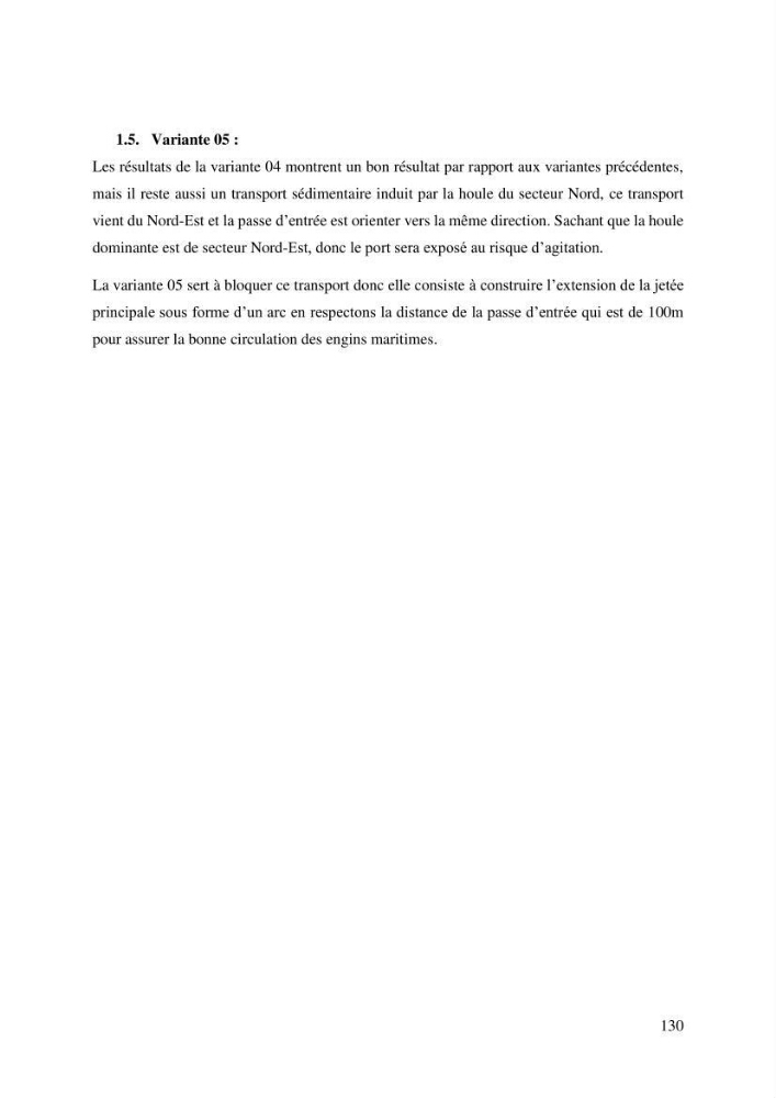 Ensablement du port de Marsa Ben M’Hidi (W. de Tlemcen) Etude hydro-sédimentaire et solutions