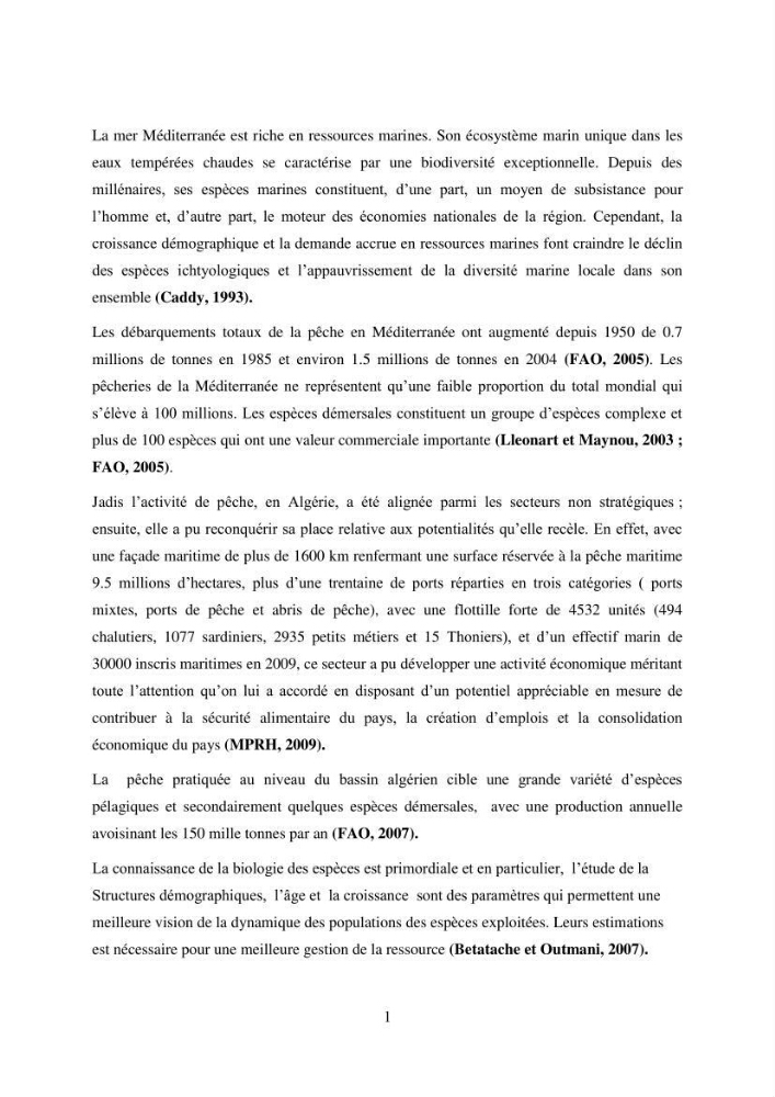 Utilisation d’un SIG (Système d’Information Géographique) dans un modèle de distribution d’une espèce : le cas de Merluccius merluccius (Linnaeus, 1758); le merlu européen de la baie de Bou-Ismail