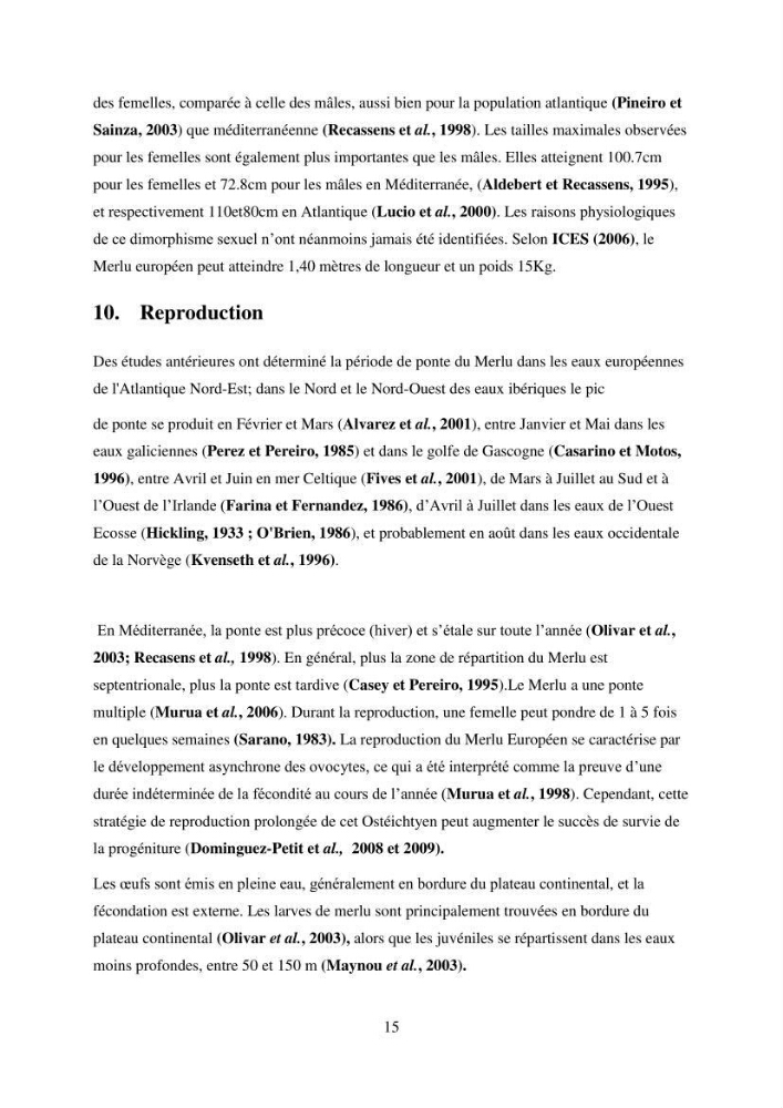 Utilisation d’un SIG (Système d’Information Géographique) dans un modèle de distribution d’une espèce : le cas de Merluccius merluccius (Linnaeus, 1758); le merlu européen de la baie de Bou-Ismail