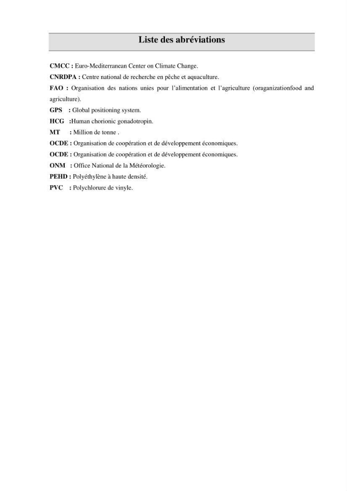 Contribution a la mise en place d.un systeme d\'elevage en cages flottantes du loup de mer et de la daurade royale au niveau de Gouraya (wilaya de Tipaza).: