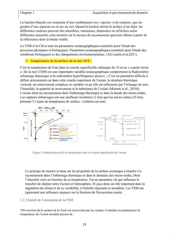 Apport de la télédétection multi spectrale des eaux littorales turbides Pour l’étude de la chlorophylle et la qualité des eaux marines Le long de la cote algérienne (Ouest)
